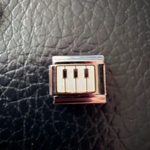 Piano Keys Italian Charm Link – Music Theme